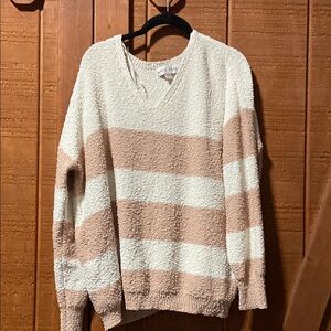 Knox rose Women's Striped Sweater in Cream and Tan
Bag #9